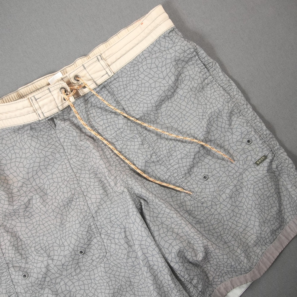Howler Brothers Geometric Board Surf Beach Summer Men Shorts 33 Gray